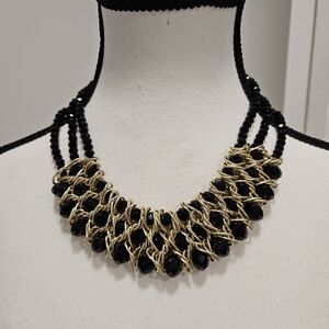 Elegant Black and Gold Necklace